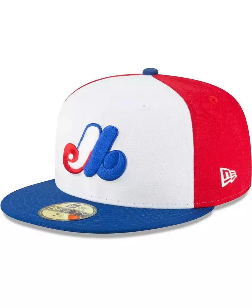 New Era | Men's White Montreal Expos Cooperstown Collection Wool 59FIFTY Fitted Hat New Era | Men's White Montreal Expos Cooperstown Collection Wool 59FIFTY Fitted Hat